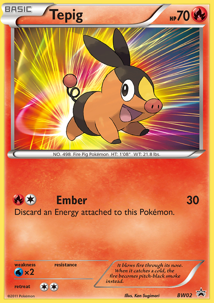 Tepig (BW02) [Black & White: Black Star Promos] | Exor Games Dartmouth