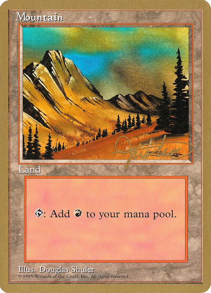 Mountain (mj375) (Mark Justice) [Pro Tour Collector Set] | Exor Games Dartmouth