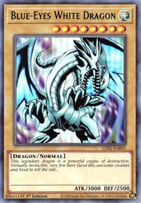 Blue-Eyes White Dragon (Green) [LDS2-EN001] Ultra Rare | Exor Games Dartmouth