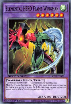Elemental HERO Flame Wingman [SGX1-ENA21] Common | Exor Games Dartmouth