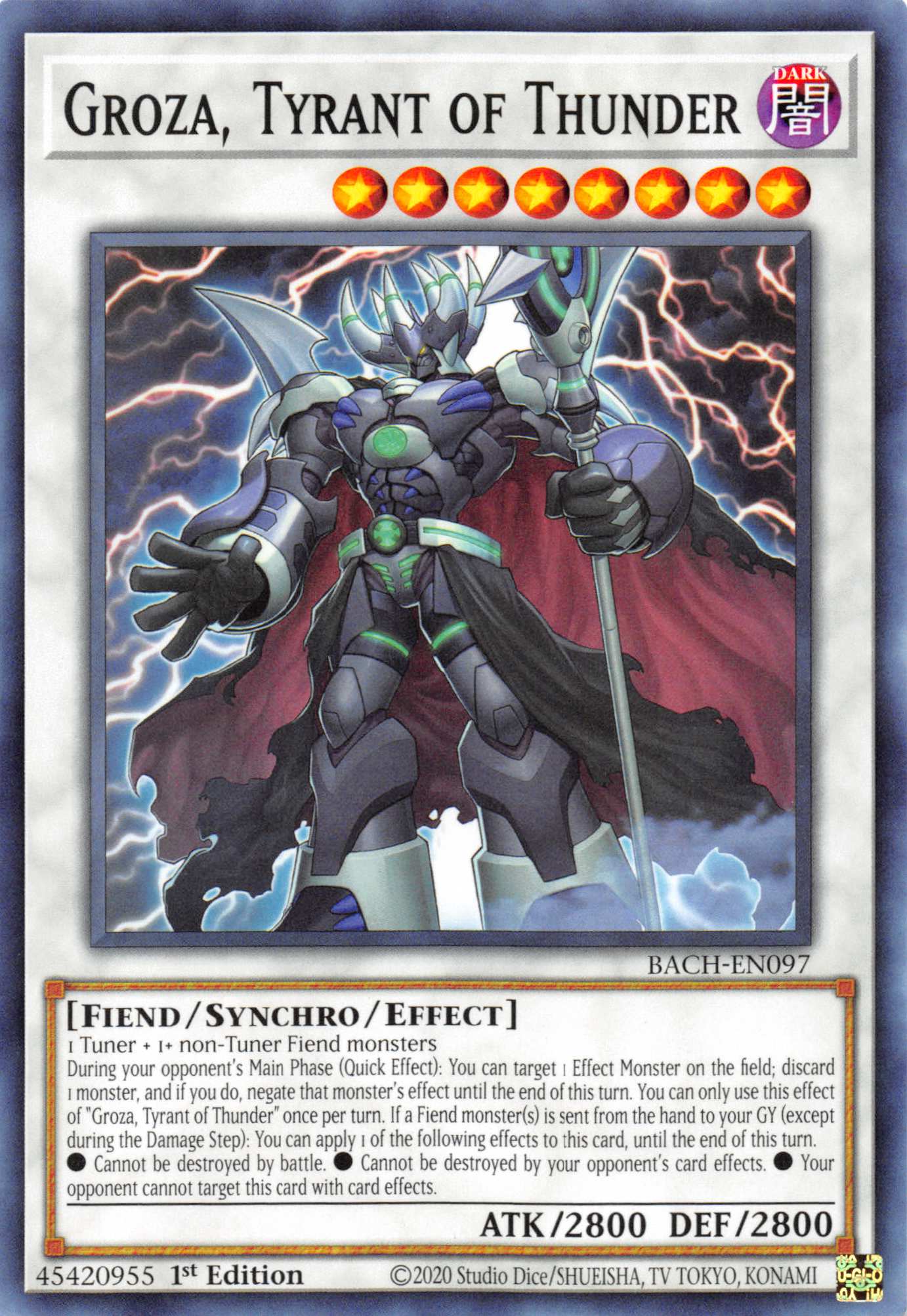 Groza, Tyrant of Thunder [BACH-EN097] Common | Exor Games Dartmouth