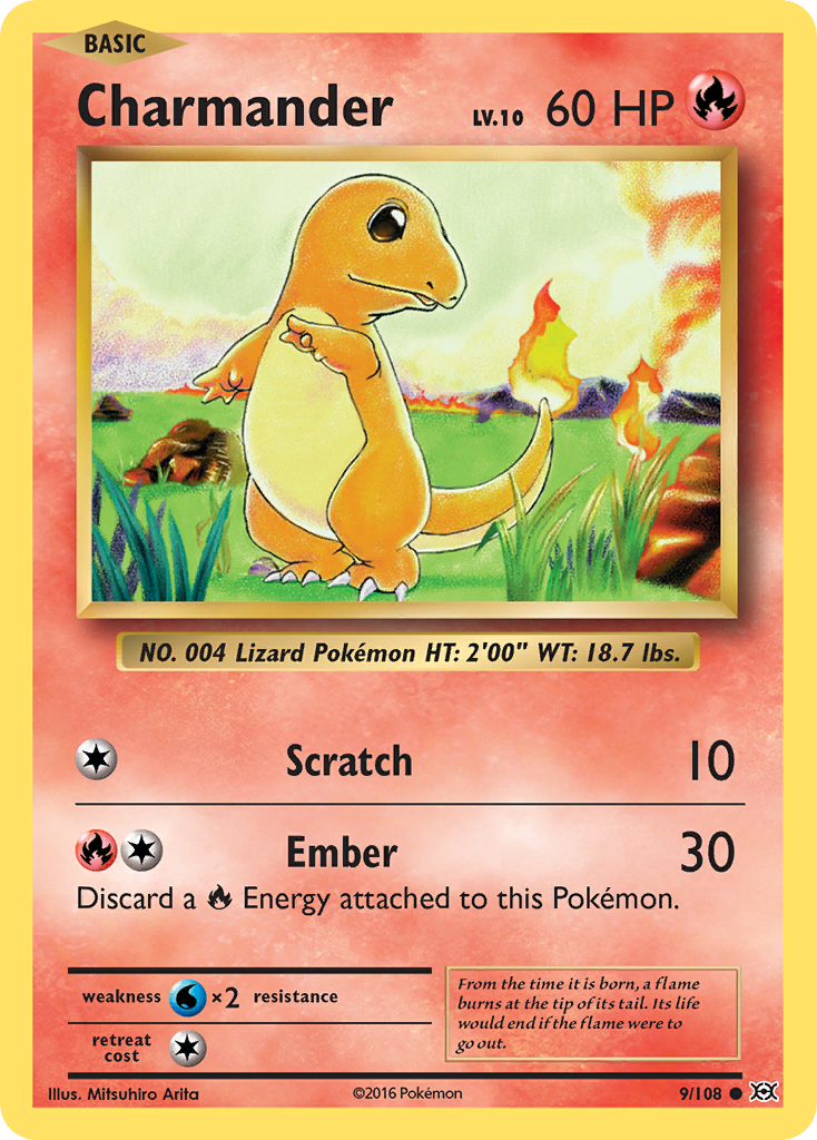 Charmander (9/108) [XY: Evolutions] | Exor Games Dartmouth