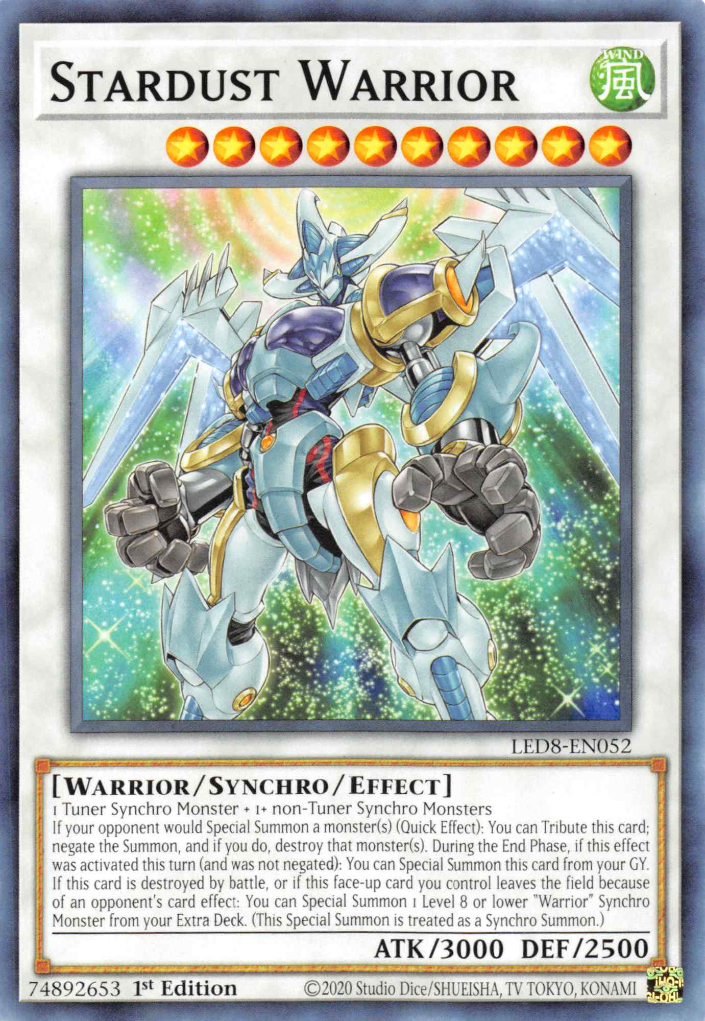 Stardust Warrior [LED8-EN052] Common | Exor Games Dartmouth