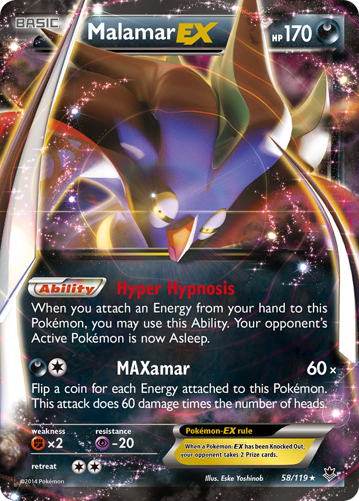 Malamar EX (58/119) [XY: Phantom Forces] | Exor Games Dartmouth