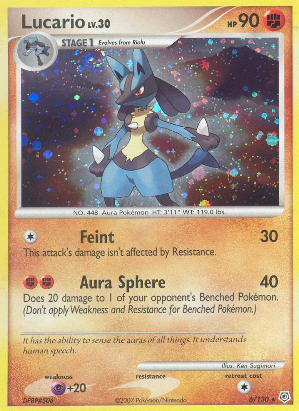 Lucario (6/130) [Diamond & Pearl: Base Set] | Exor Games Dartmouth