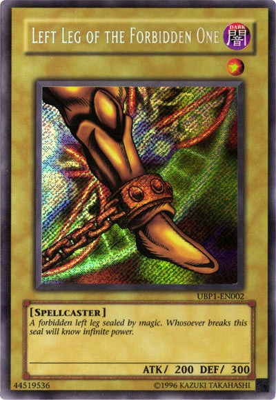 Left Leg of the Forbidden One [UBP1-EN002] Secret Rare | Exor Games Dartmouth