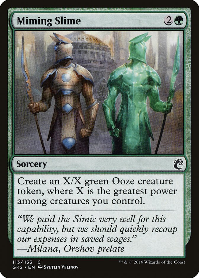 Miming Slime [Ravnica Allegiance Guild Kit] | Exor Games Dartmouth