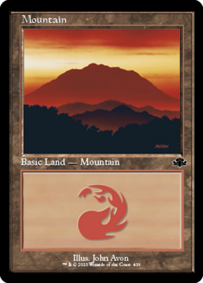 Mountain (409) (Retro) [Dominaria Remastered] | Exor Games Dartmouth