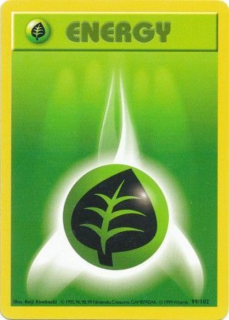 Grass Energy (99/102) [Base Set Shadowless Unlimited] | Exor Games Dartmouth