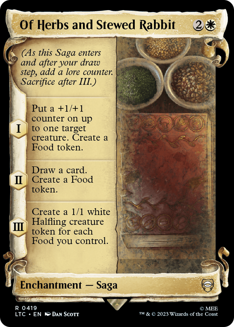 Of Herbs and Stewed Rabbit [The Lord of the Rings: Tales of Middle-Earth Commander Showcase Scrolls] | Exor Games Dartmouth