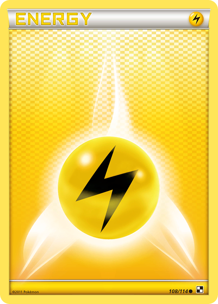 Lightning Energy (108/114) [Black & White: Base Set] | Exor Games Dartmouth