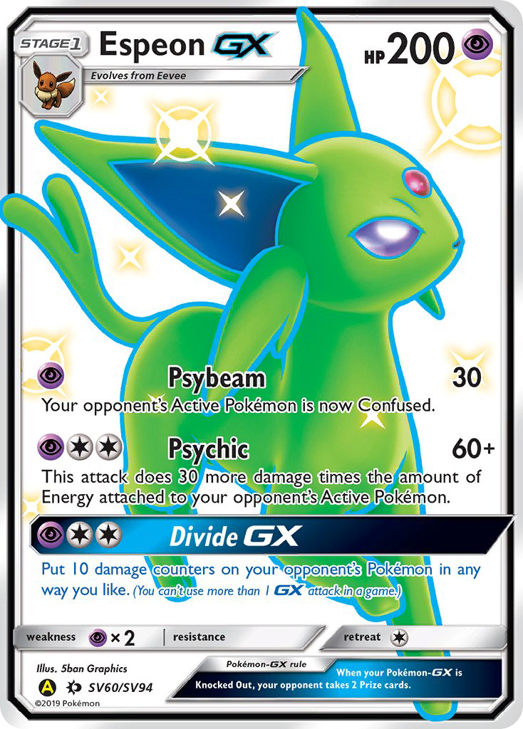 Espeon GX (SV60/SV94) [Sun & Moon: Hidden Fates - Shiny Vault] | Exor Games Dartmouth