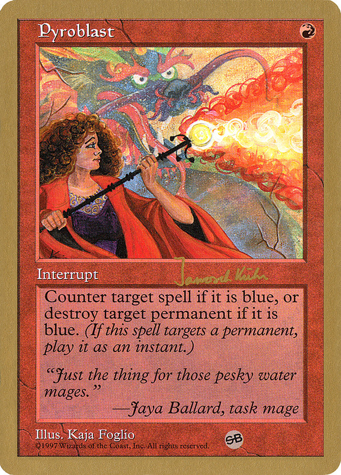 Pyroblast (Janosch Kuhn) (SB) [World Championship Decks 1997] | Exor Games Dartmouth