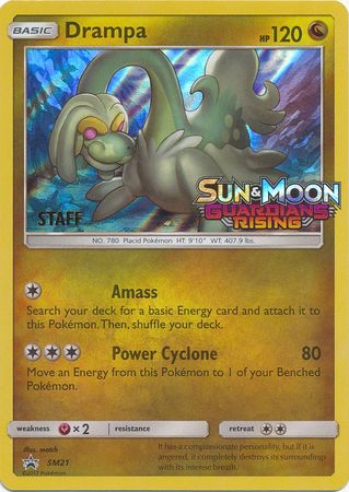 Drampa (SM21) (Staff Prerelease Promo) [Sun & Moon: Black Star Promos] | Exor Games Dartmouth