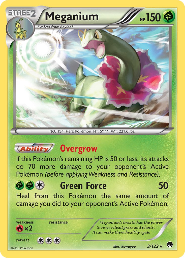 Meganium (3/122) (Cosmos Holo) (Blister Exclusive) [XY: BREAKpoint] | Exor Games Dartmouth