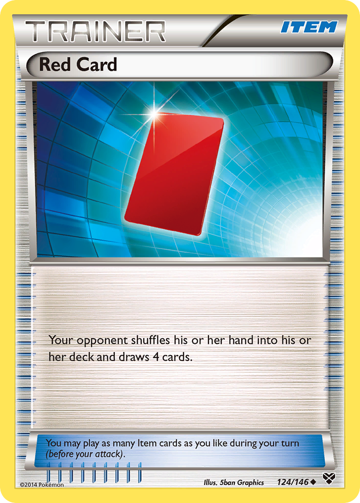 Red Card (124/146) [XY: Base Set] | Exor Games Dartmouth