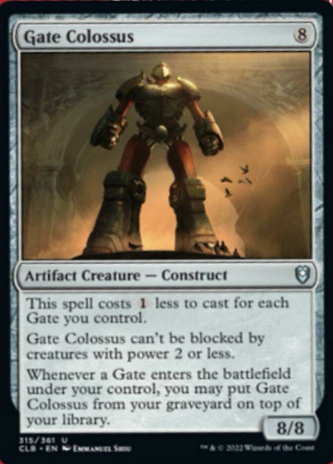 Gate Colossus [Commander Legends: Battle for Baldur's Gate] | Exor Games Dartmouth