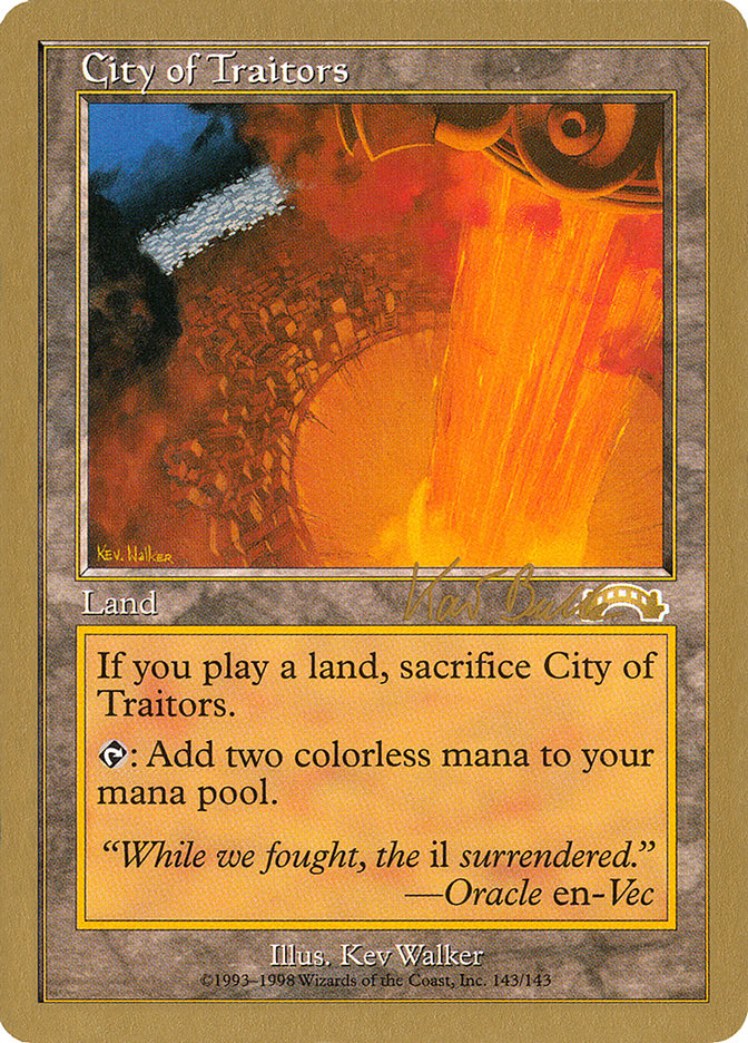 City of Traitors (Kai Budde) [World Championship Decks 1999] | Exor Games Dartmouth