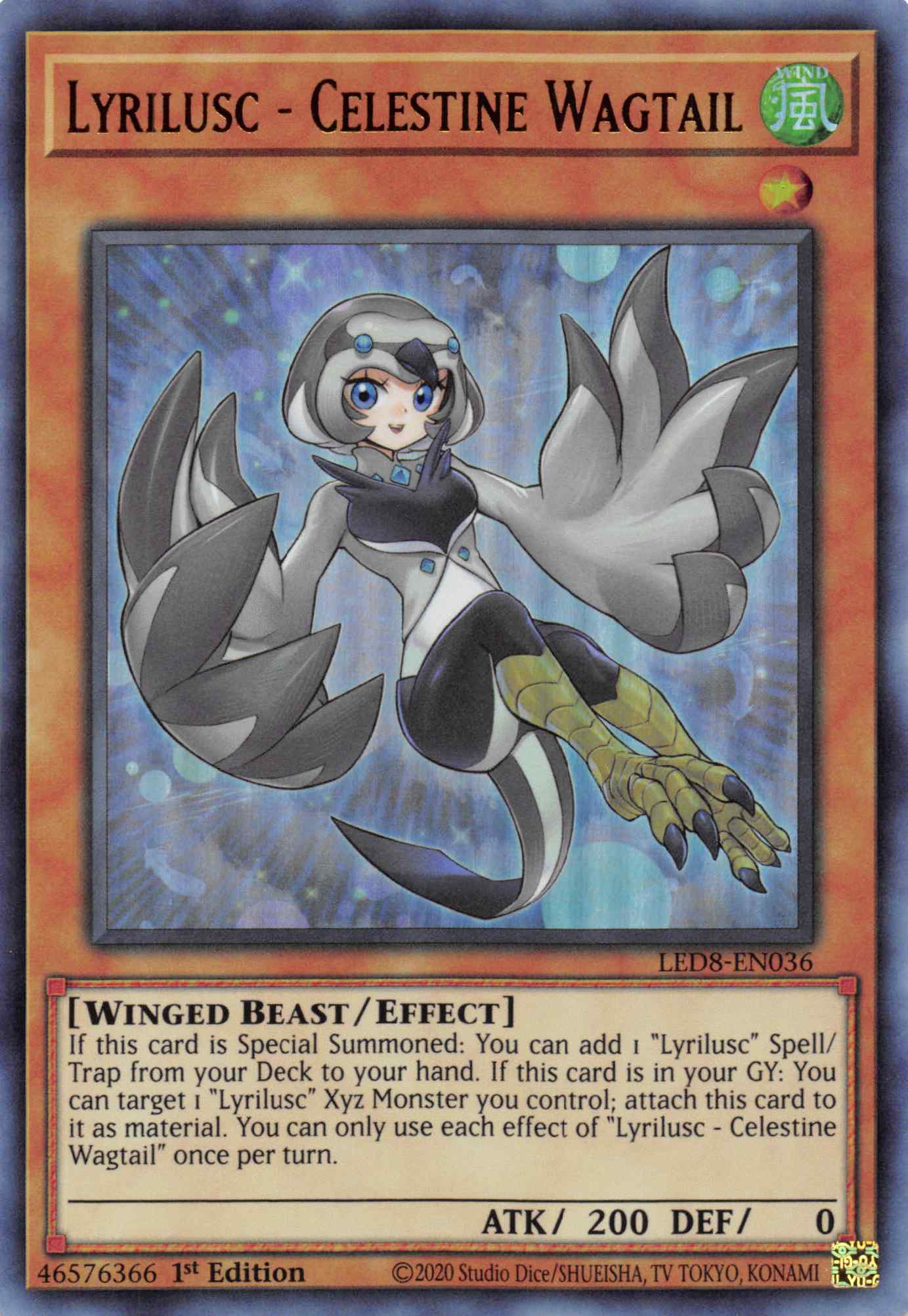 Lyrilusc - Celestine Wagtail [LED8-EN036] Ultra Rare | Exor Games Dartmouth