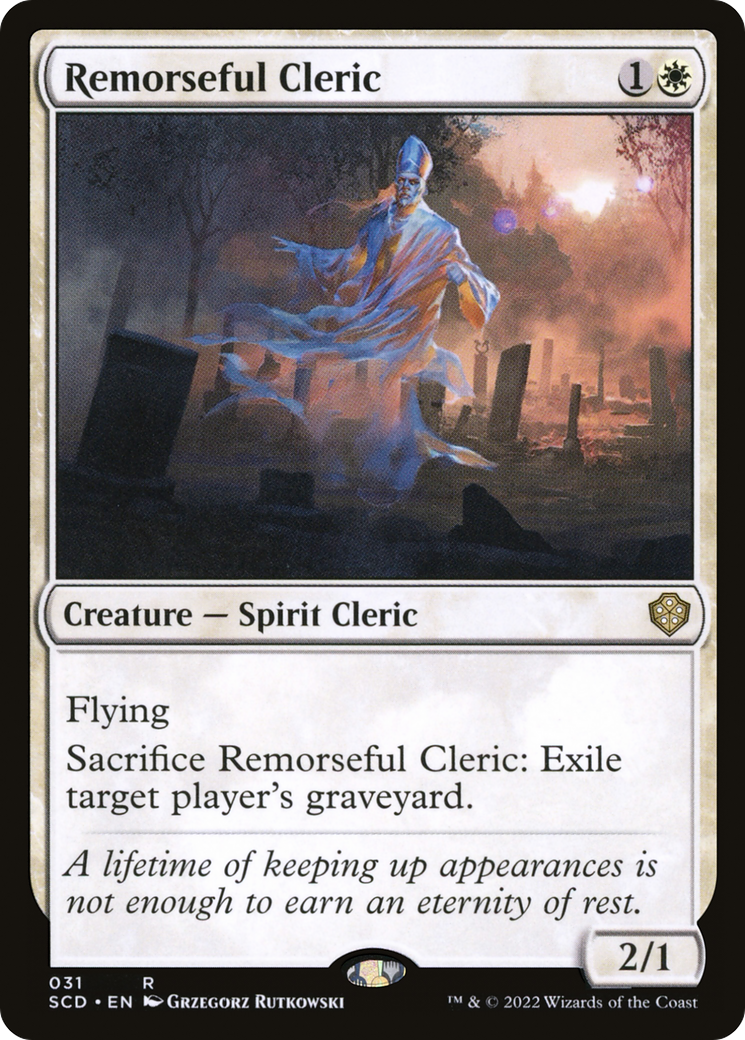 Remorseful Cleric [Starter Commander Decks] | Exor Games Dartmouth