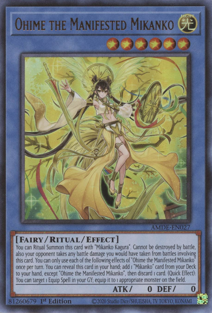 Ohime the Manifested Mikanko [AMDE-EN027] Ultra Rare | Exor Games Dartmouth