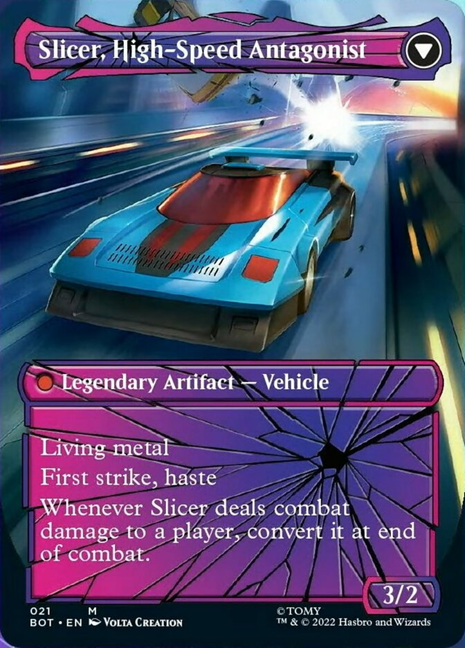 Slicer, Hired Muscle // Slicer, High-Speed Antagonist (Shattered Glass) [Universes Beyond: Transformers] | Exor Games Dartmouth