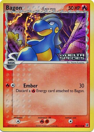 Bagon (58/113) (Delta Species) (Stamped) [EX: Delta Species] | Exor Games Dartmouth