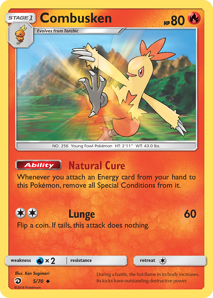 Combusken (5/70) [Sun & Moon: Dragon Majesty] | Exor Games Dartmouth