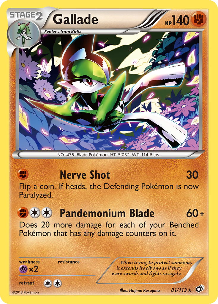 Gallade (81/113) [Black & White: Legendary Treasures] | Exor Games Dartmouth