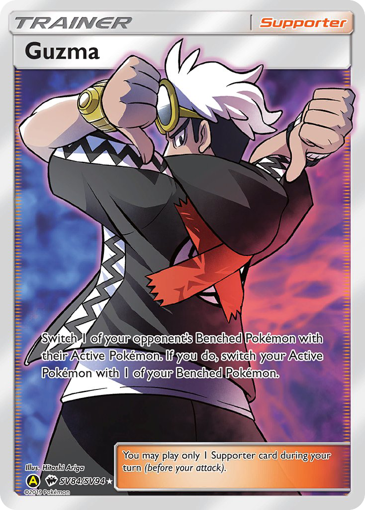 Guzma (SV84/SV94) [Sun & Moon: Hidden Fates - Shiny Vault] | Exor Games Dartmouth
