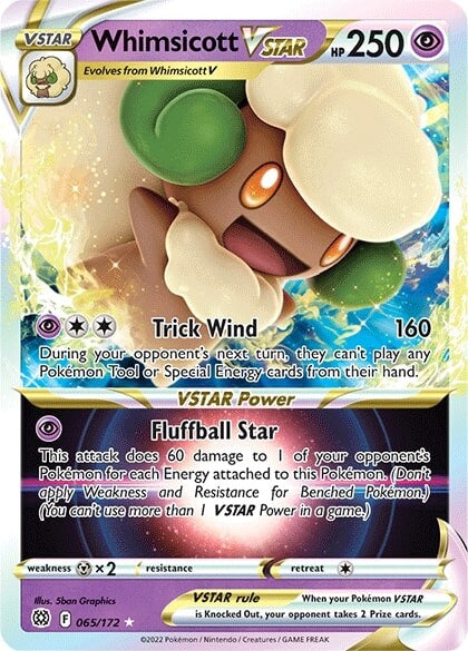 Whimsicott VSTAR (065/172) [Sword & Shield: Brilliant Stars] | Exor Games Dartmouth