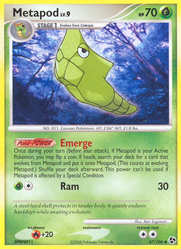 Metapod (47/106) [Diamond & Pearl: Great Encounters] | Exor Games Dartmouth