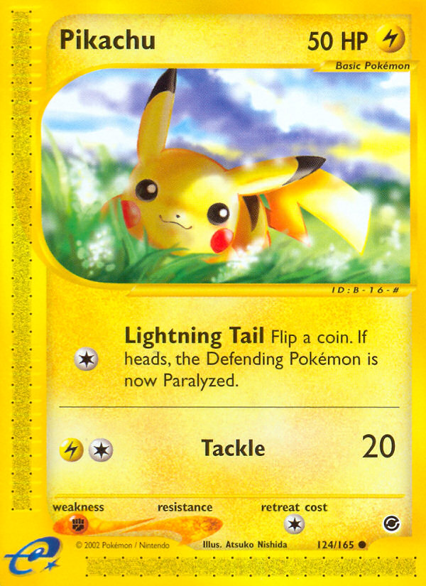 Pikachu (124/165) [Expedition: Base Set] | Exor Games Dartmouth