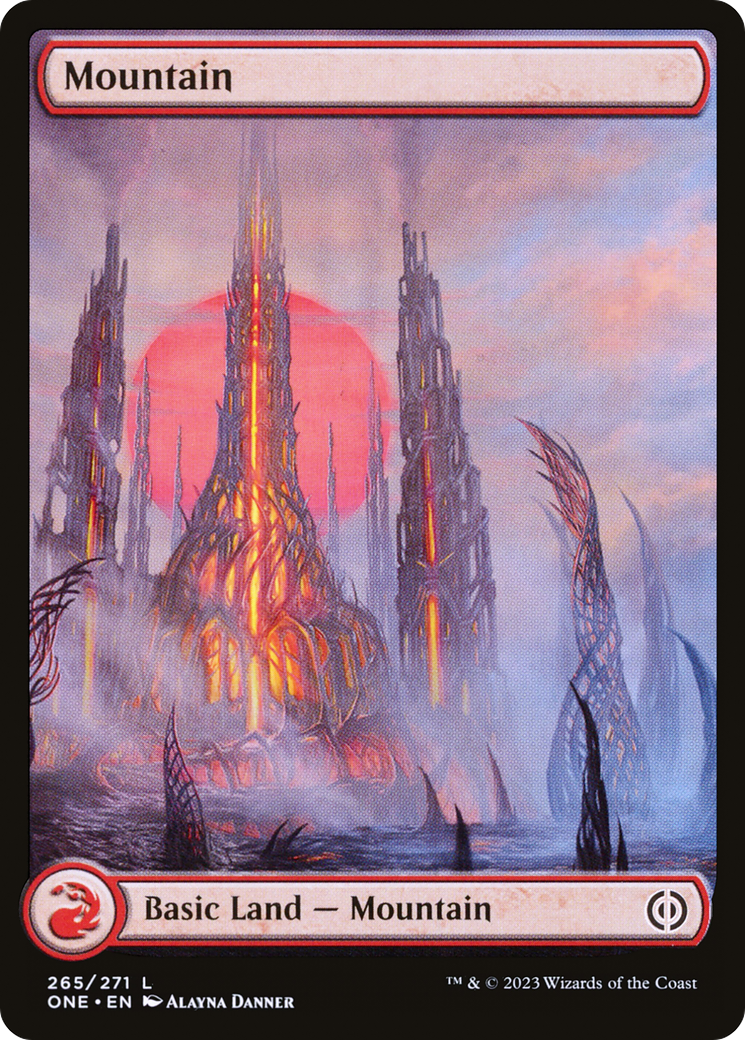 Mountain (265) (Full-Art) [Phyrexia: All Will Be One] | Exor Games Dartmouth