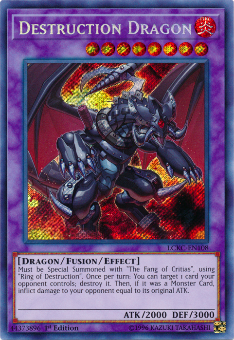 Destruction Dragon [LCKC-EN108] Secret Rare | Exor Games Dartmouth