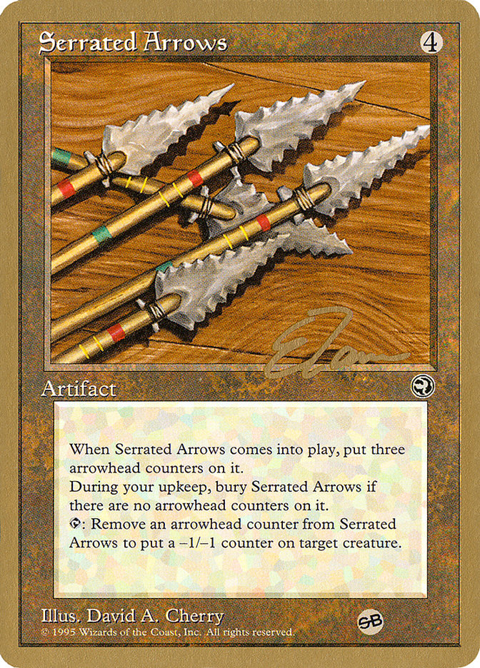 Serrated Arrows (Eric Tam) (SB) [Pro Tour Collector Set] | Exor Games Dartmouth