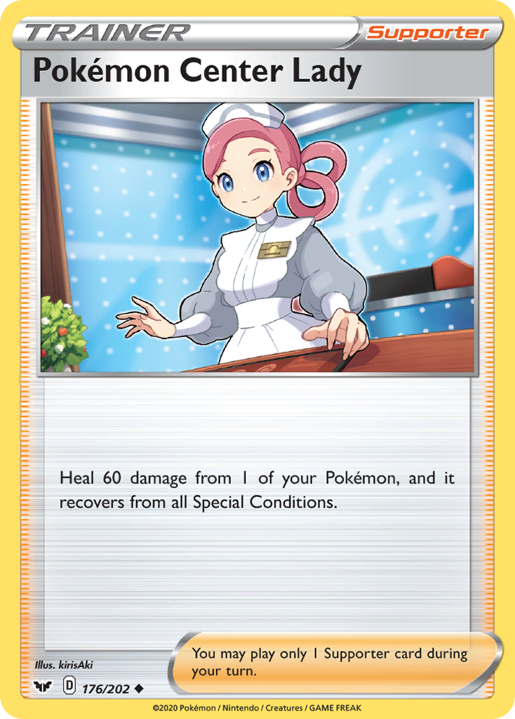 Pokemon Center Lady (176/202) [Sword & Shield: Base Set] | Exor Games Dartmouth