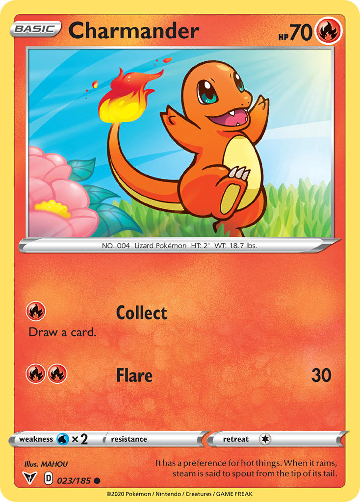 Charmander (023/185) [Sword & Shield: Vivid Voltage] | Exor Games Dartmouth