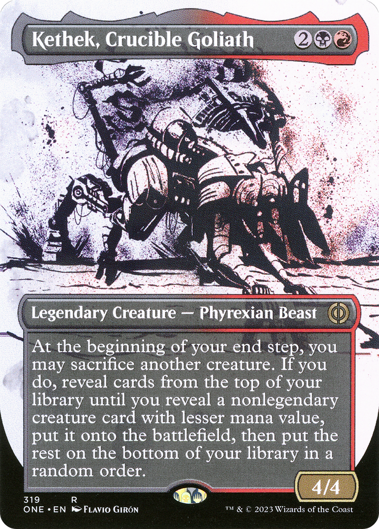 Kethek, Crucible Goliath (Borderless Ichor) [Phyrexia: All Will Be One] | Exor Games Dartmouth