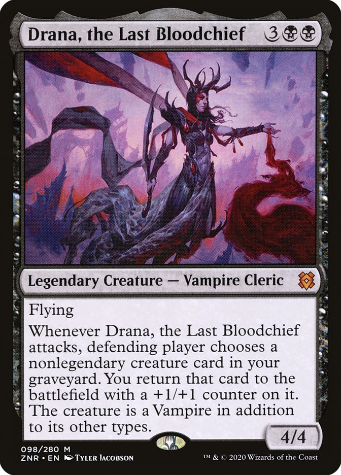 Drana, the Last Bloodchief [Zendikar Rising] | Exor Games Dartmouth