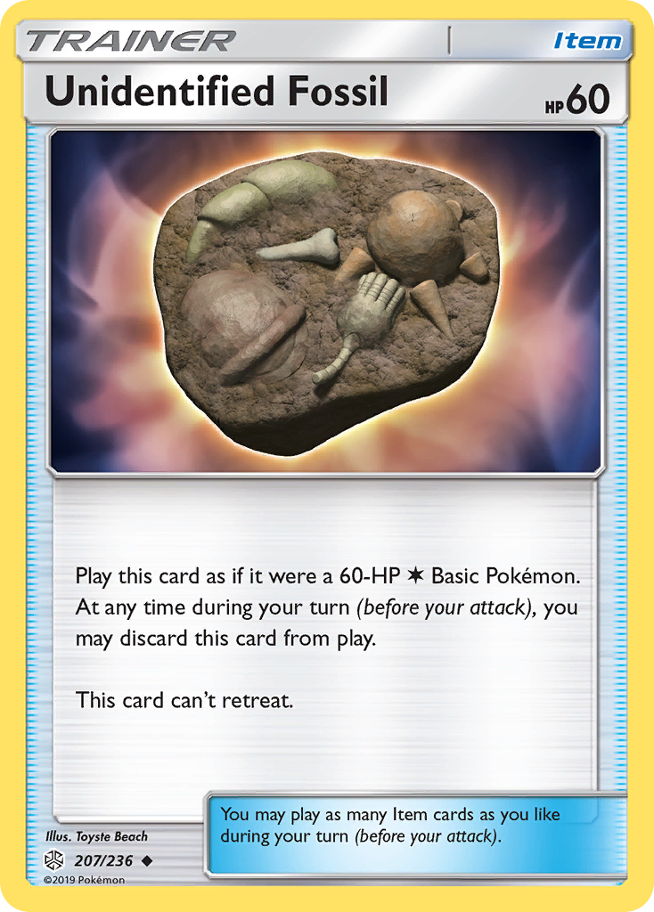 Unidentified Fossil (207/236) [Sun & Moon: Cosmic Eclipse] | Exor Games Dartmouth