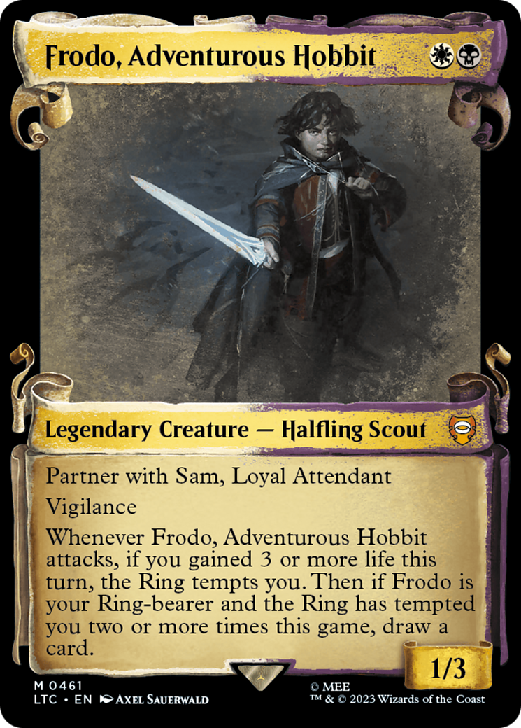 Frodo, Adventurous Hobbit [The Lord of the Rings: Tales of Middle-Earth Commander Showcase Scrolls] | Exor Games Dartmouth