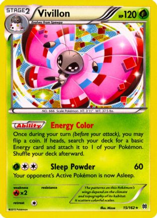 Vivillon (15/162) (Cosmos Holo) [XY: BREAKthrough] | Exor Games Dartmouth