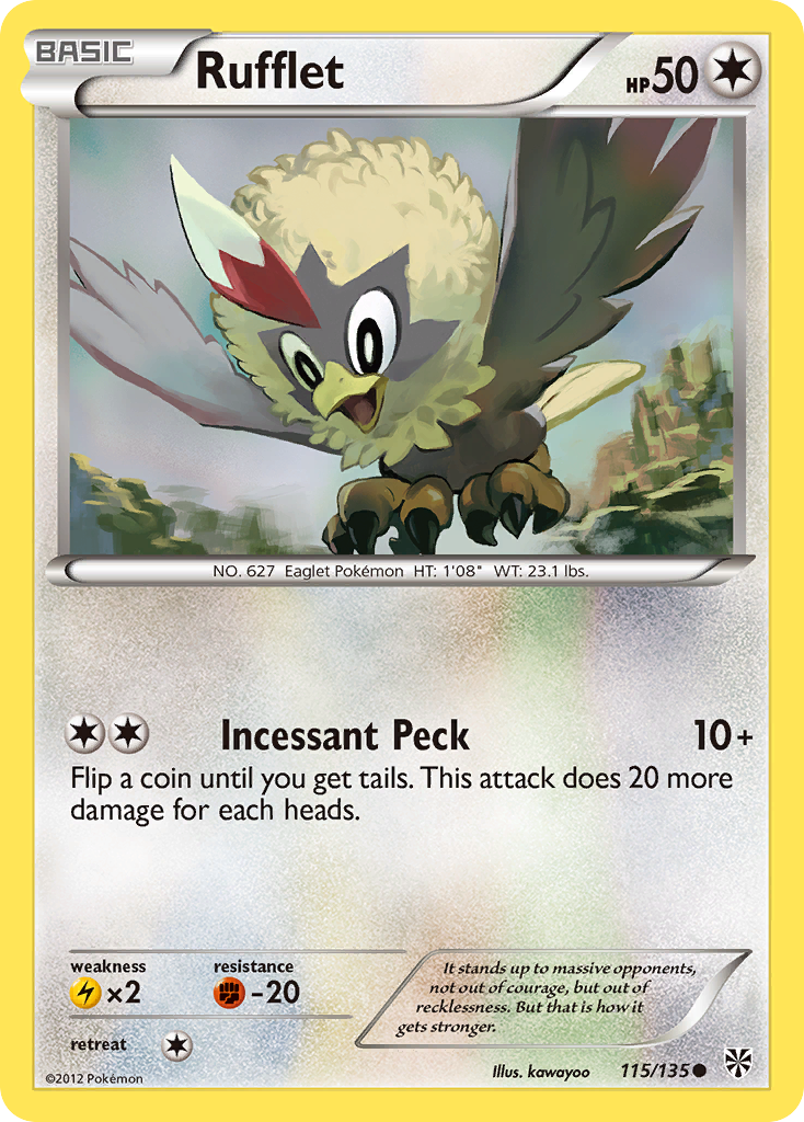 Rufflet (115/135) [Black & White: Plasma Storm] | Exor Games Dartmouth