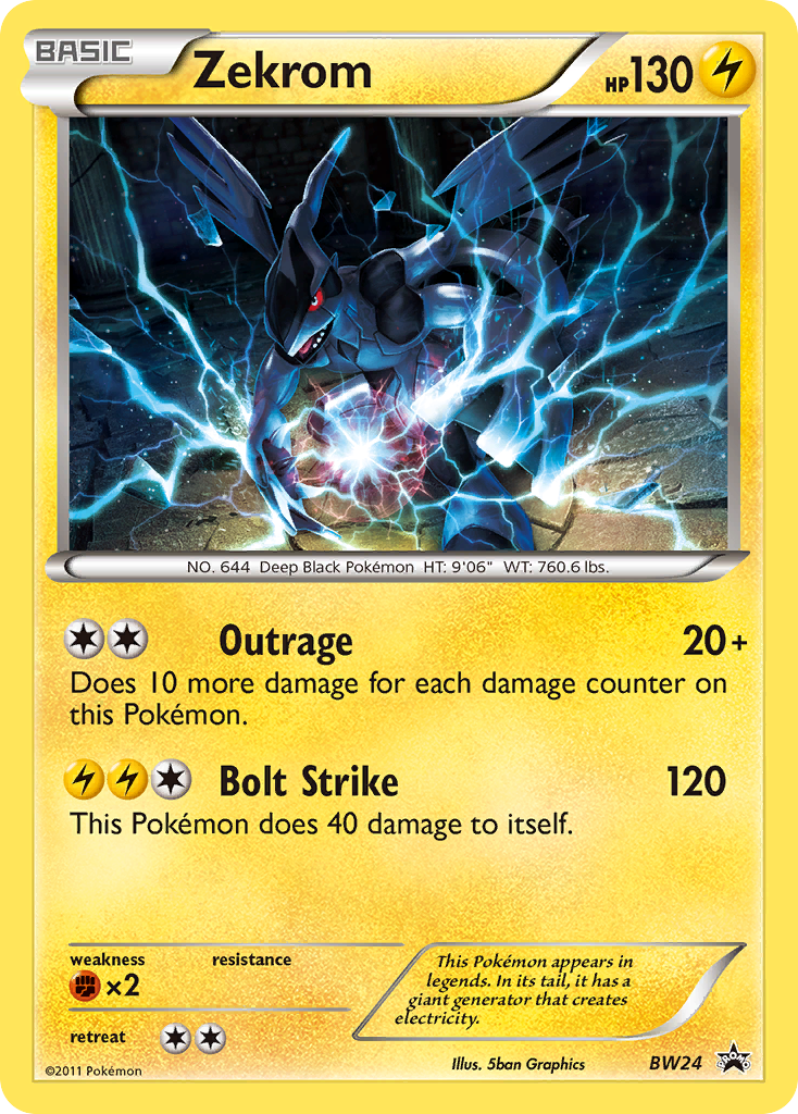 Zekrom (BW24) [Black & White: Black Star Promos] | Exor Games Dartmouth