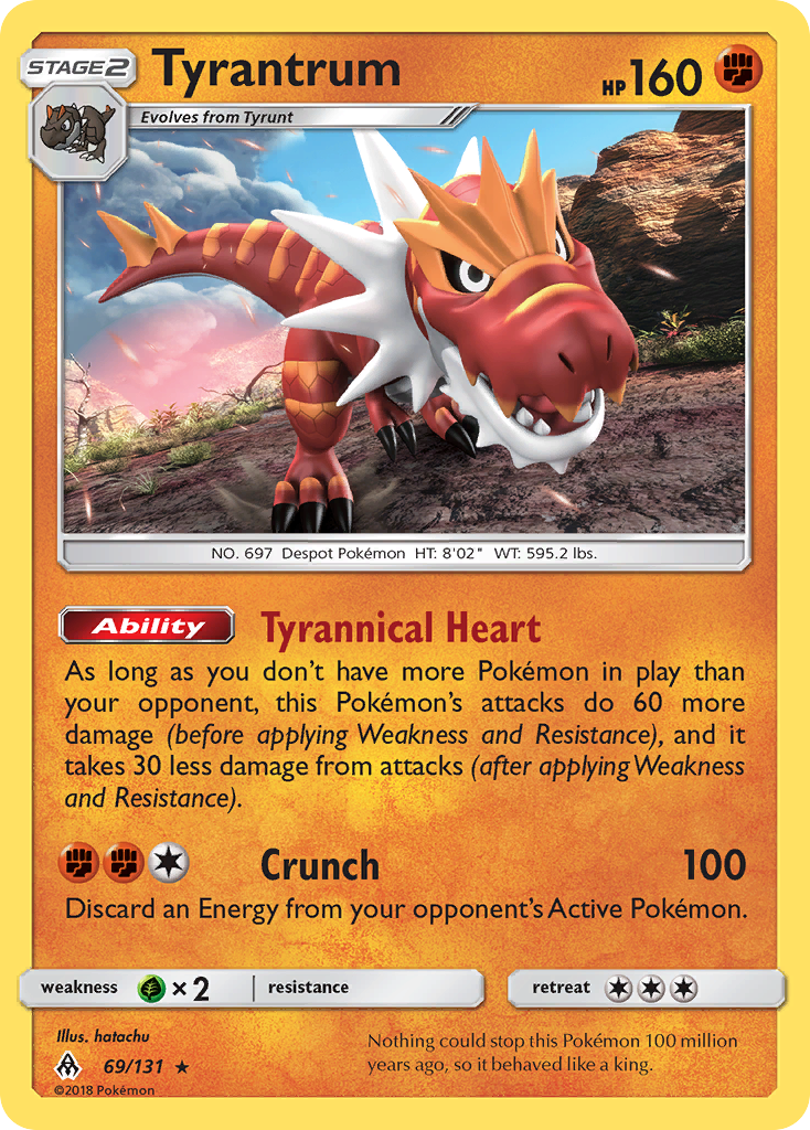 Tyrantrum (69/131) [Sun & Moon: Forbidden Light] | Exor Games Dartmouth