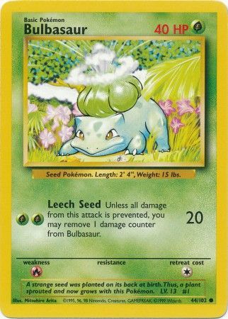 Bulbasaur (44/102) [Base Set Unlimited] | Exor Games Dartmouth