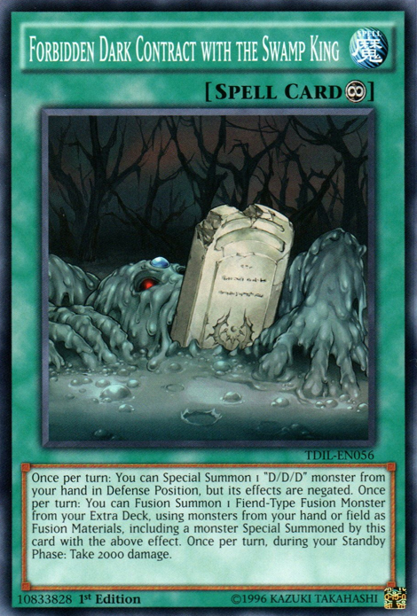 Forbidden Dark Contract with the Swamp King [TDIL-EN056] Common | Exor Games Dartmouth