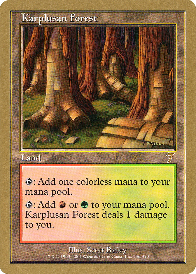 Karplusan Forest (Jan Tomcani) [World Championship Decks 2001] | Exor Games Dartmouth