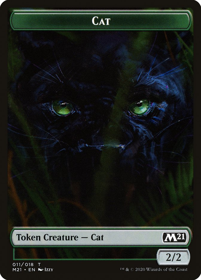 Cat (011/018) [Core Set 2021 Tokens] | Exor Games Dartmouth